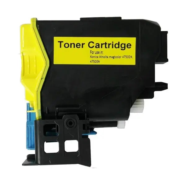 A0X5251 Premium Generic Yellow Cartridge, showcasing its vibrant yellow color and remanufactured design for high-quality printing.