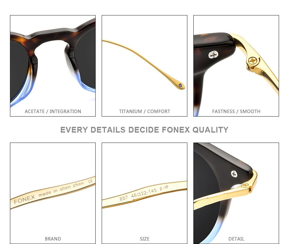 Acetate Titanium Sunglasses for men featuring vintage round polarized lenses with UV400 protection, stylish and durable design.