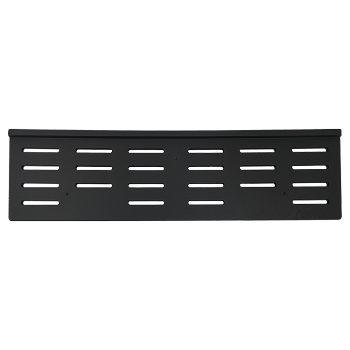 Add-A-Shelf™ T.V. Topper Shelf Large Size mounted on a flat screen TV, showcasing its sleek design and functionality.