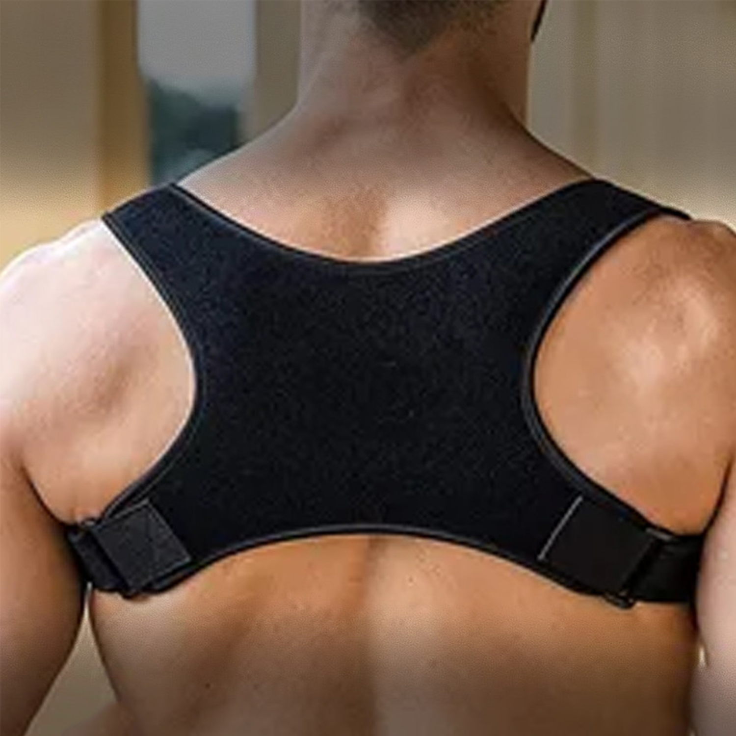 Adjustable Posture Corrector Back Shoulder Support Brace Belt designed for men and women, featuring adjustable straps for comfort and support.