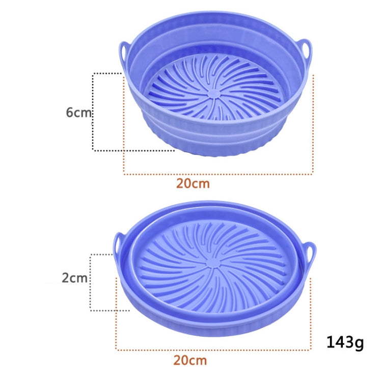 High-temperature resistant silicone air fryer grill mat with drainage grooves and raised rim for easy cooking and cleaning.