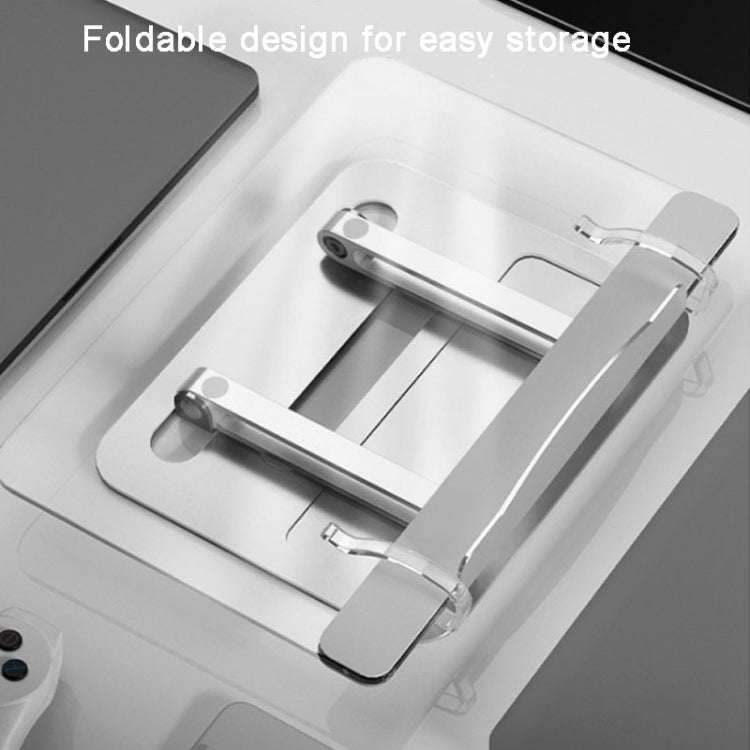 Aluminum Alloy + Acrylic Reading Rack, adjustable height and angle for tablets, ergonomic design for comfort.