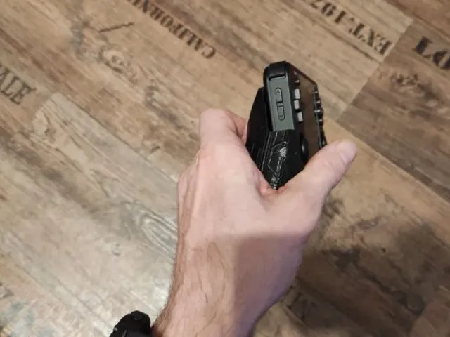 Anbernic RG351MP Game Pad 'Epic ULTRA' in black with stylish circuit pattern and Anbernic logo.