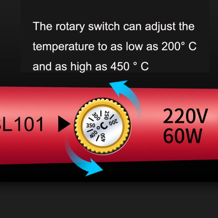 ANENG SL101 12pcs/set Rotary Thermostat with electric soldering iron, accessories, and storage bag displayed on a white background.