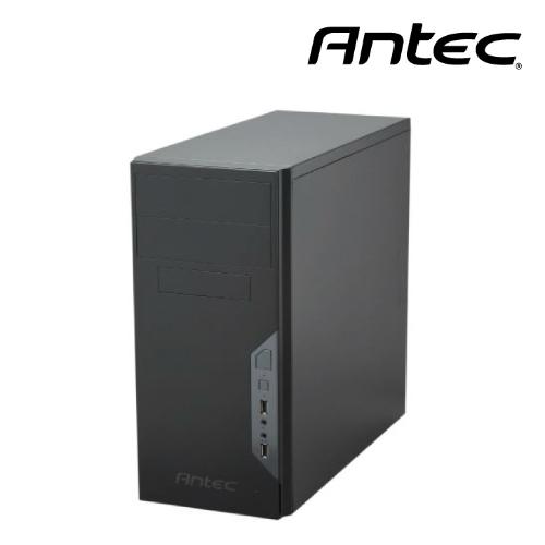 ANTEC VSK3500E-U3 mATX Case in black with 500w PSU, showcasing front USB 3.0 ports and drive bays.
