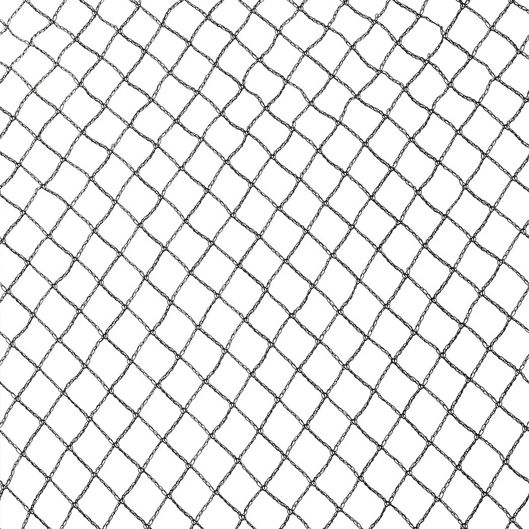 Anti Bird Netting made of heavy-duty knitted polyethylene, designed to protect fruits and vegetables from birds while allowing pollinators through.