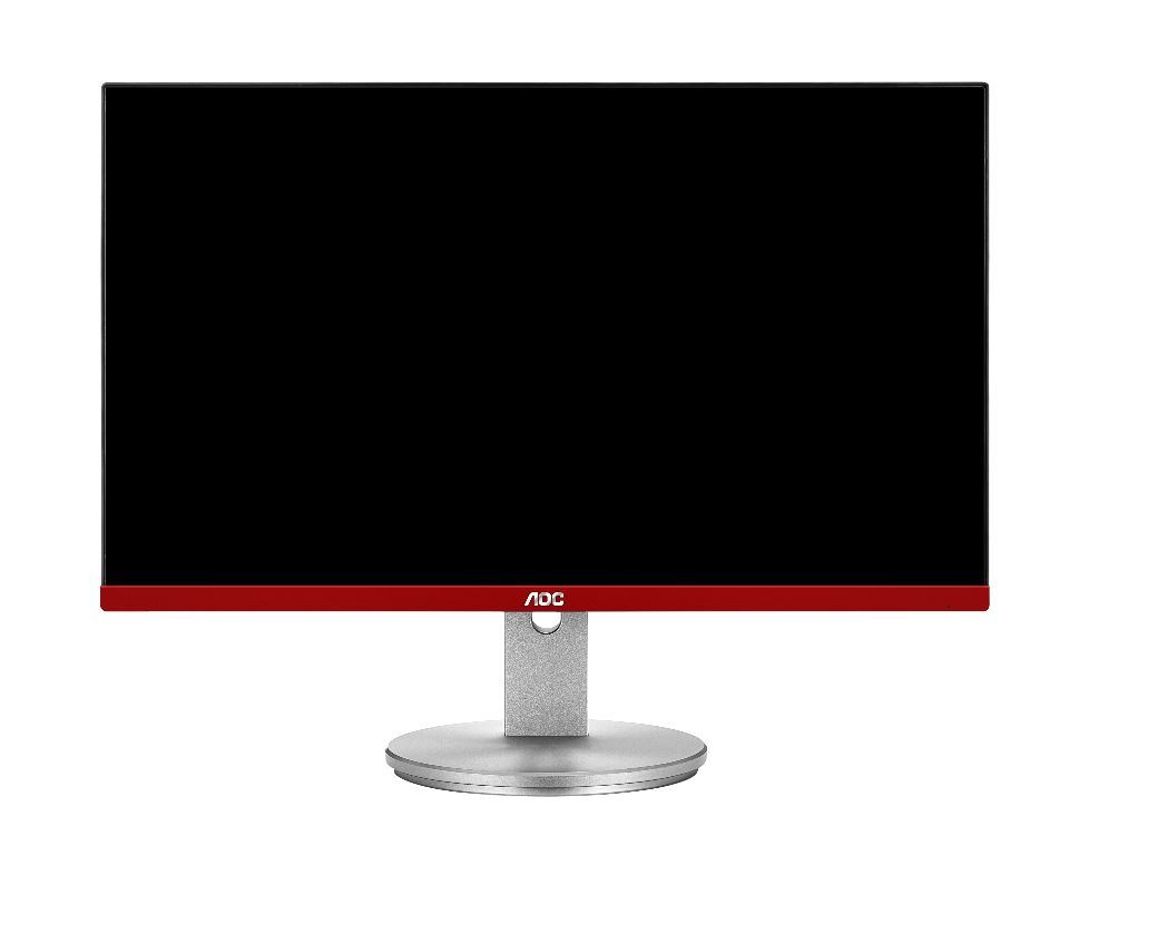 AOC 23.8-inch gaming monitor with a sleek frameless design, showcasing vibrant colors and a clear display.