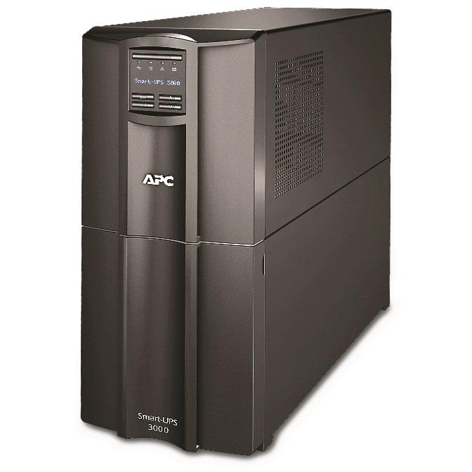 APC Smart UPS 3000VA LCD 2700W with SmartConnect, showcasing its sleek design and LCD control panel.