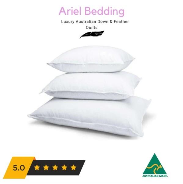 Ariel Miracle 50% Duck Down Pillow in King size, showcasing its plush and fluffy design, perfect for a comfortable night's sleep.