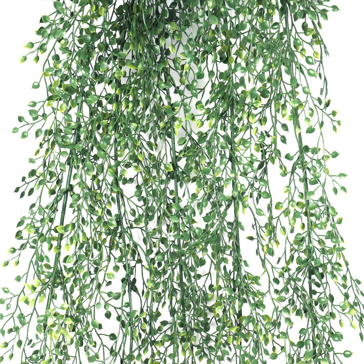 Artificial Hanging Jade Leaf Vine, 90cm long, featuring realistic green leaves, perfect for indoor and outdoor decoration.