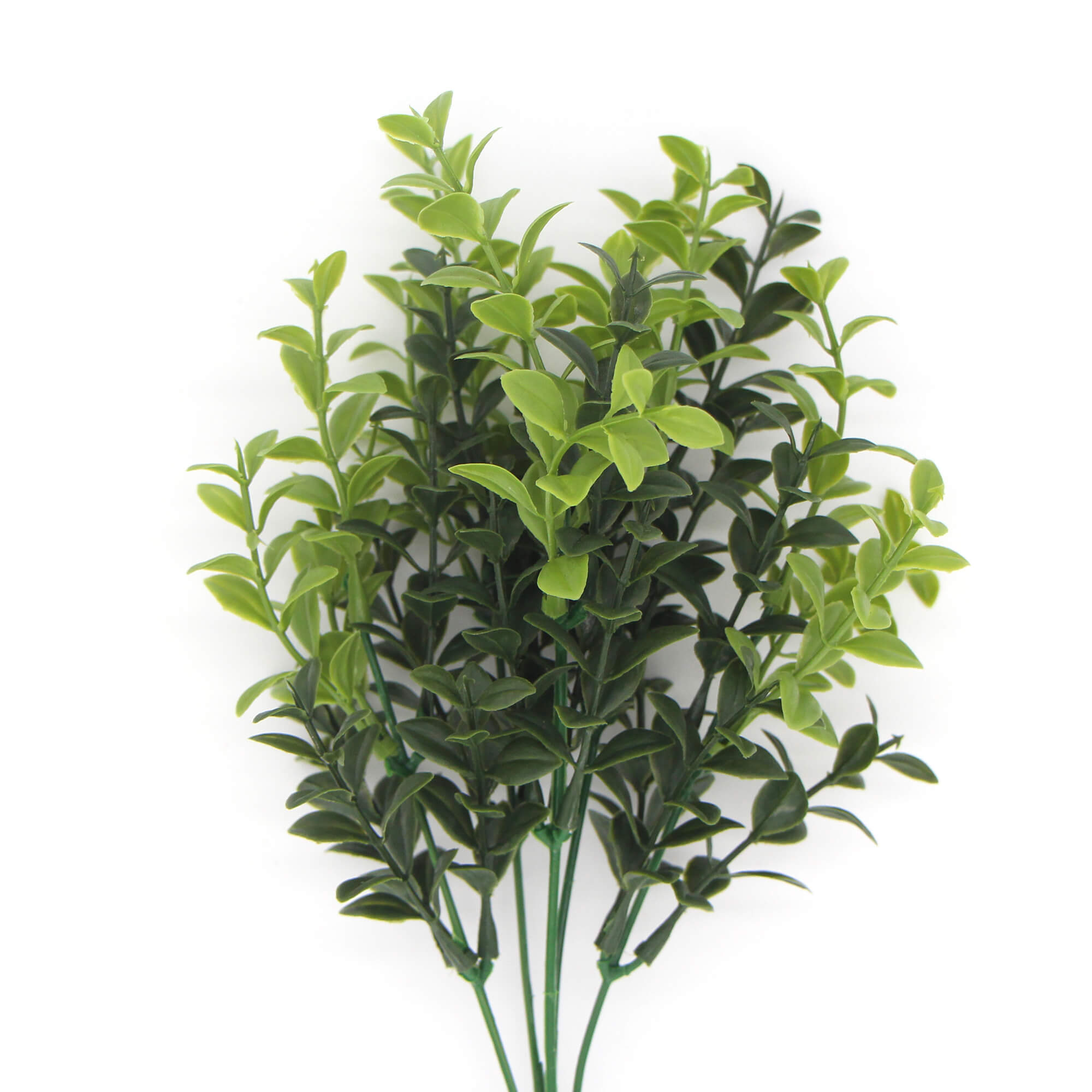 Artificial Rounded Boxwood Stem UV 30cm, showcasing vibrant green leaves and a realistic appearance, perfect for home decor.
