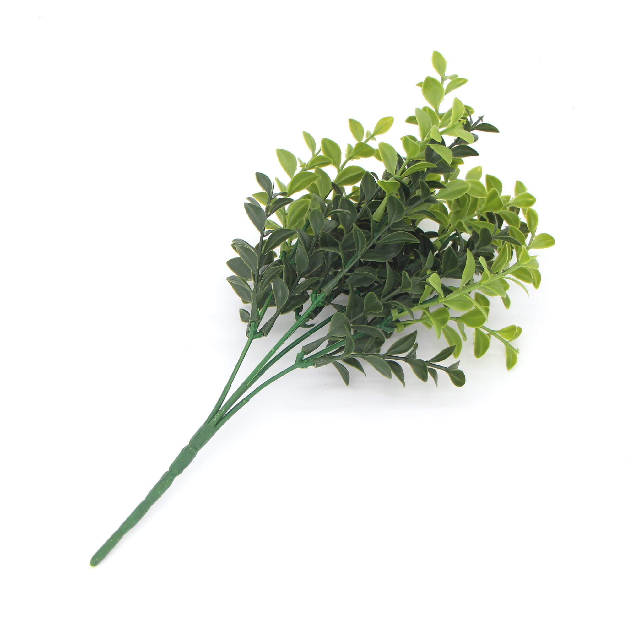 Artificial Rounded Boxwood Stem UV 30cm, showcasing vibrant green leaves and a realistic appearance, perfect for home decor.
