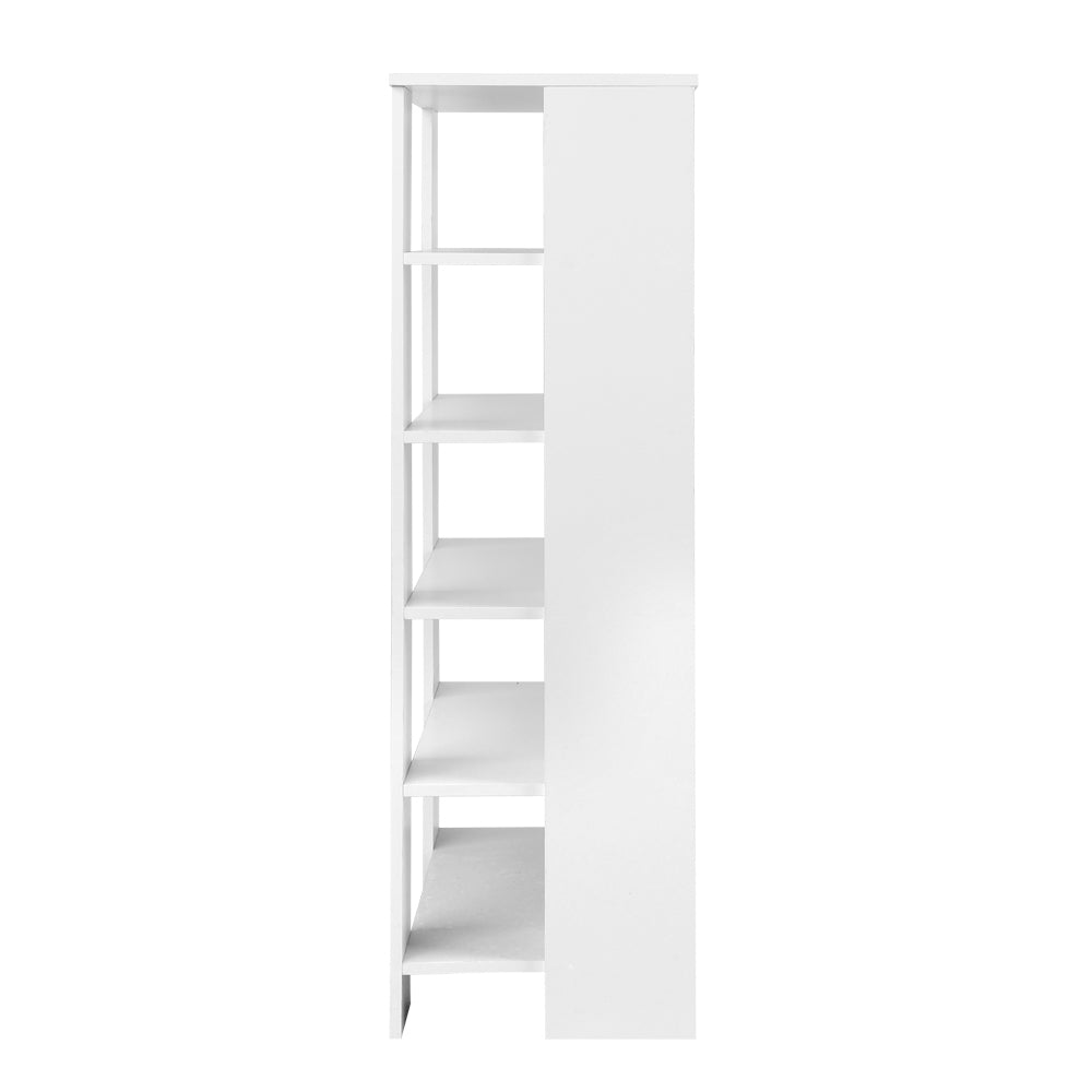 Artiss 6-Tier Shoe Rack Cabinet in White, showcasing a modern design with multiple tiers for shoe storage.