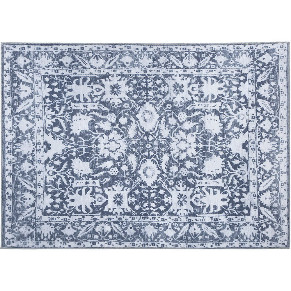 Artiss Floor Rug 160 x 230 cm in soft blue, showcasing its plush texture and non-slip backing, perfect for living rooms and bedrooms.
