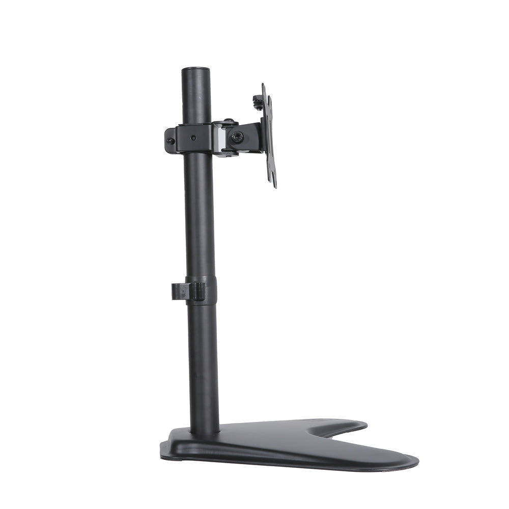 Artiss Monitor Arm Stand Single Black with adjustable features and freestanding design, suitable for monitors up to 32 inches.