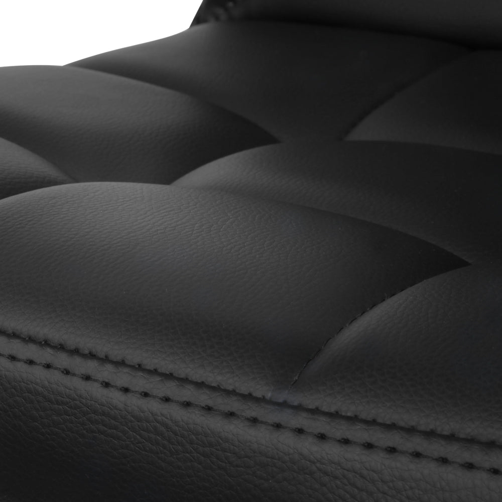 Artiss Set of 2 PU Leather Gas Lift Bar Stools in Black with a stylish design and adjustable height feature.