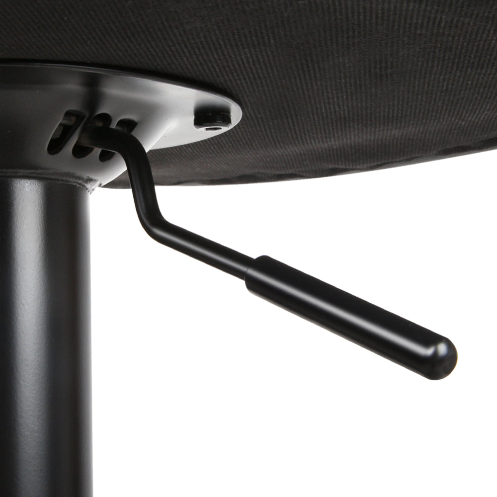 Artiss Set of 2 PU Leather Gas Lift Bar Stools in Black with a stylish design and adjustable height feature.