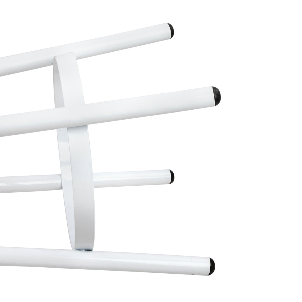 Artiss Set of 2 Wooden Stackable Bar Stools featuring a white finish and solid wooden seats, designed for modern and retro home decor.