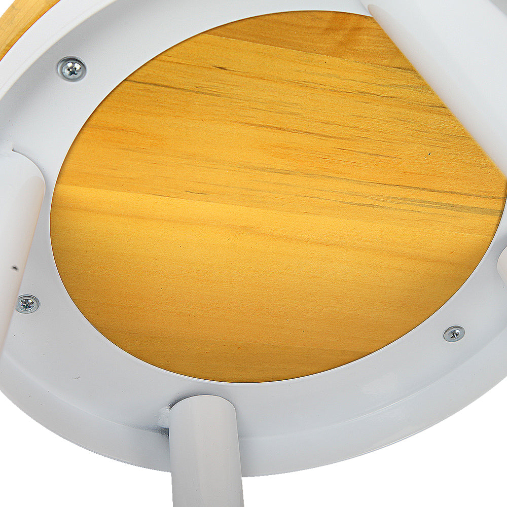 Artiss Set of 2 Wooden Stackable Bar Stools featuring a white finish and solid wooden seats, designed for modern and retro home decor.