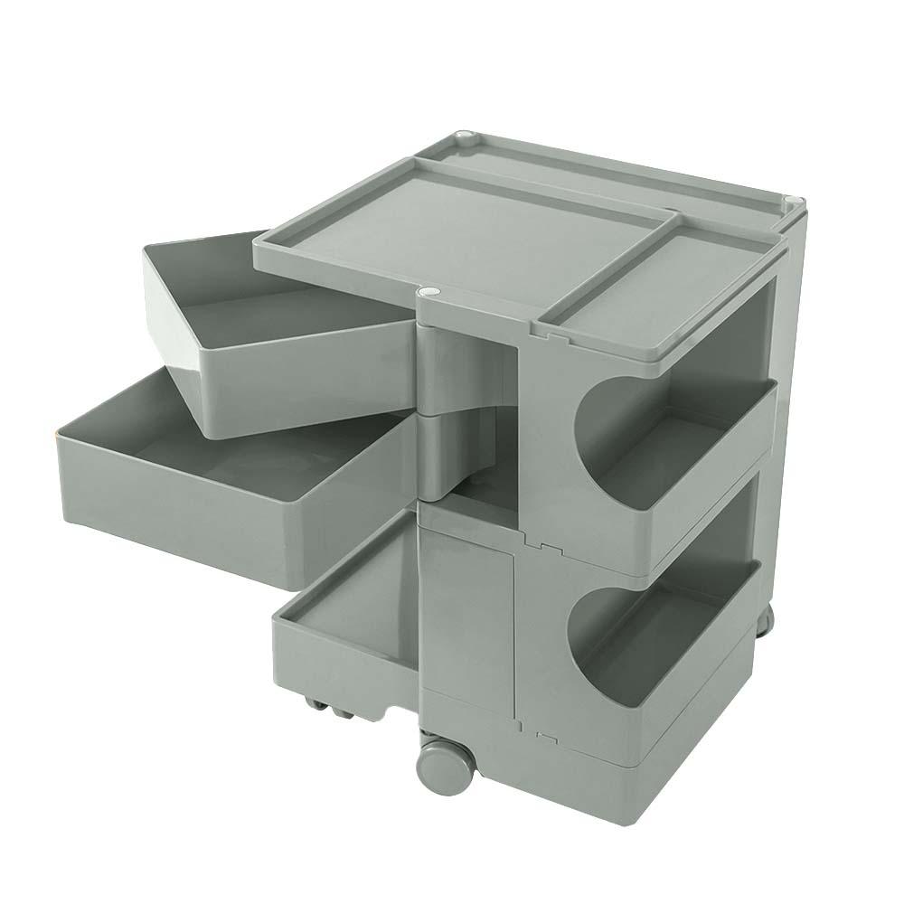 ArtissIn Replica Boby Trolley in vibrant colors, showcasing its 3-tier design and fold-out shelves, perfect for mobile storage.