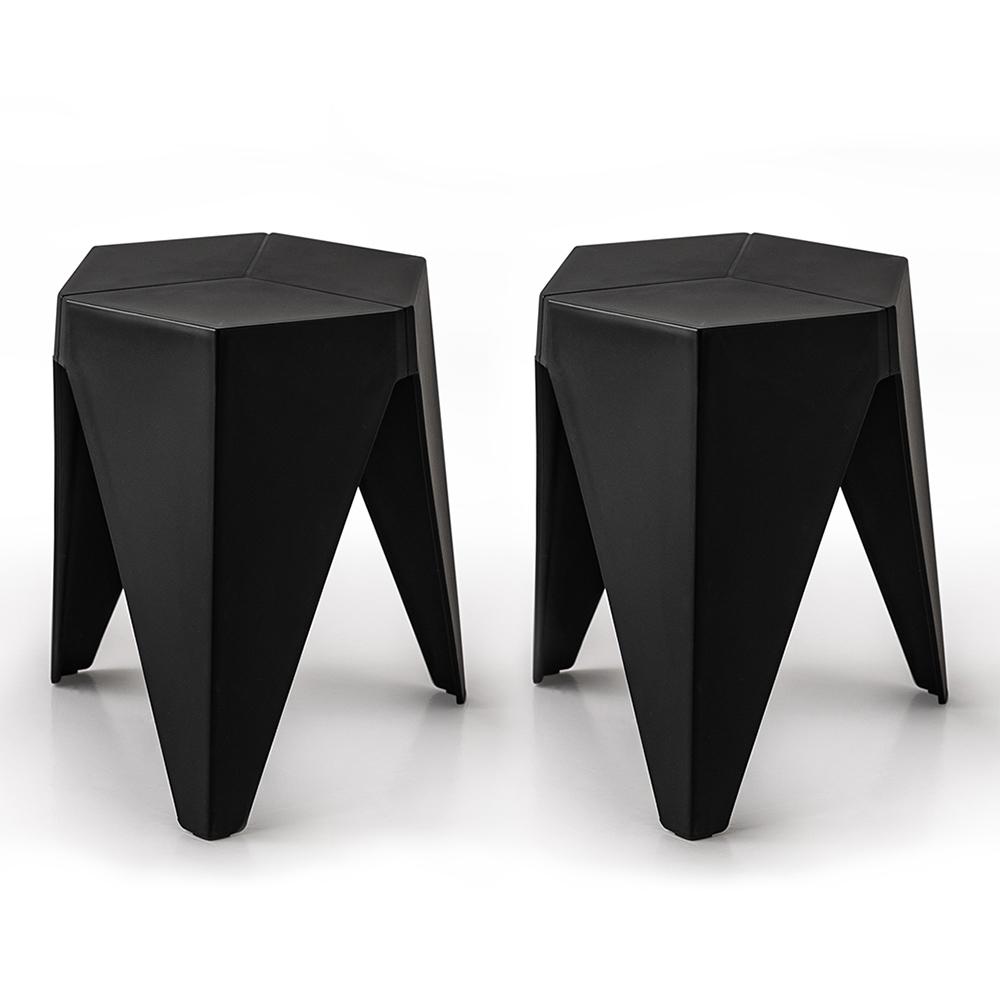 ArtissIn Set of 2 Puzzle Stools in vibrant colors, showcasing their modern design and sturdy construction, perfect for indoor and outdoor use.