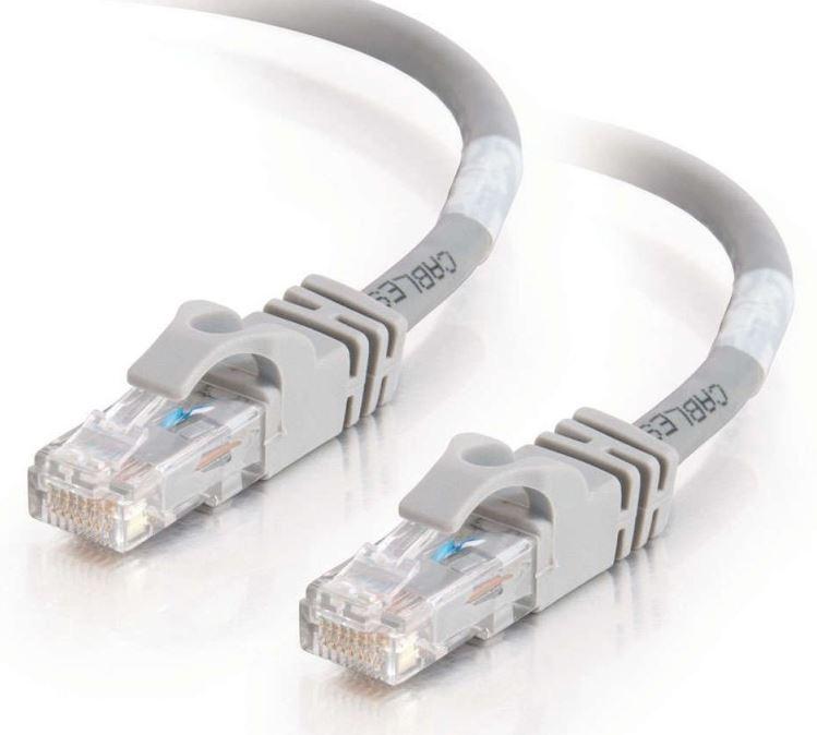 Astrotek CAT6 Cable 0.25m in grey color with RJ45 connectors, ideal for high-speed networking.