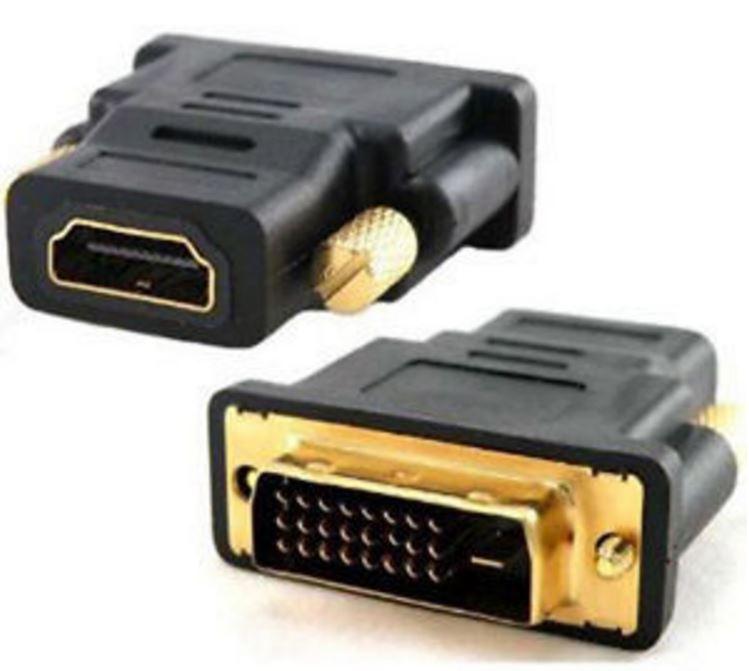 ASTROTEK DVI-D to HDMI Adapter Converter showcasing male to female connection.