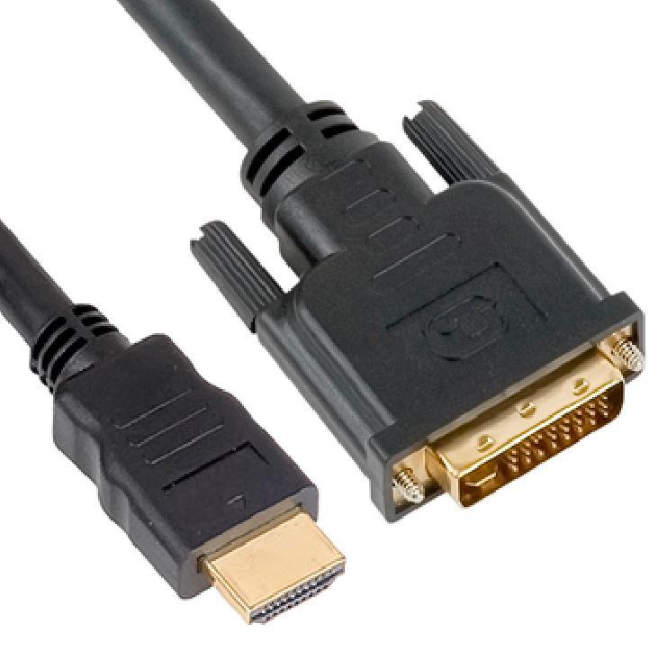 Astrotek HDMI to DVI-D Adapter Converter Cable, 3m long, featuring gold plated connectors and 30AWG construction.