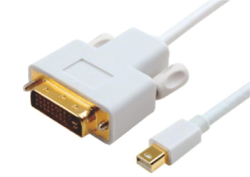 ASTROTEK Mini DisplayPort DP to DVI Cable, 2m length, featuring gold plated connectors for optimal signal quality.