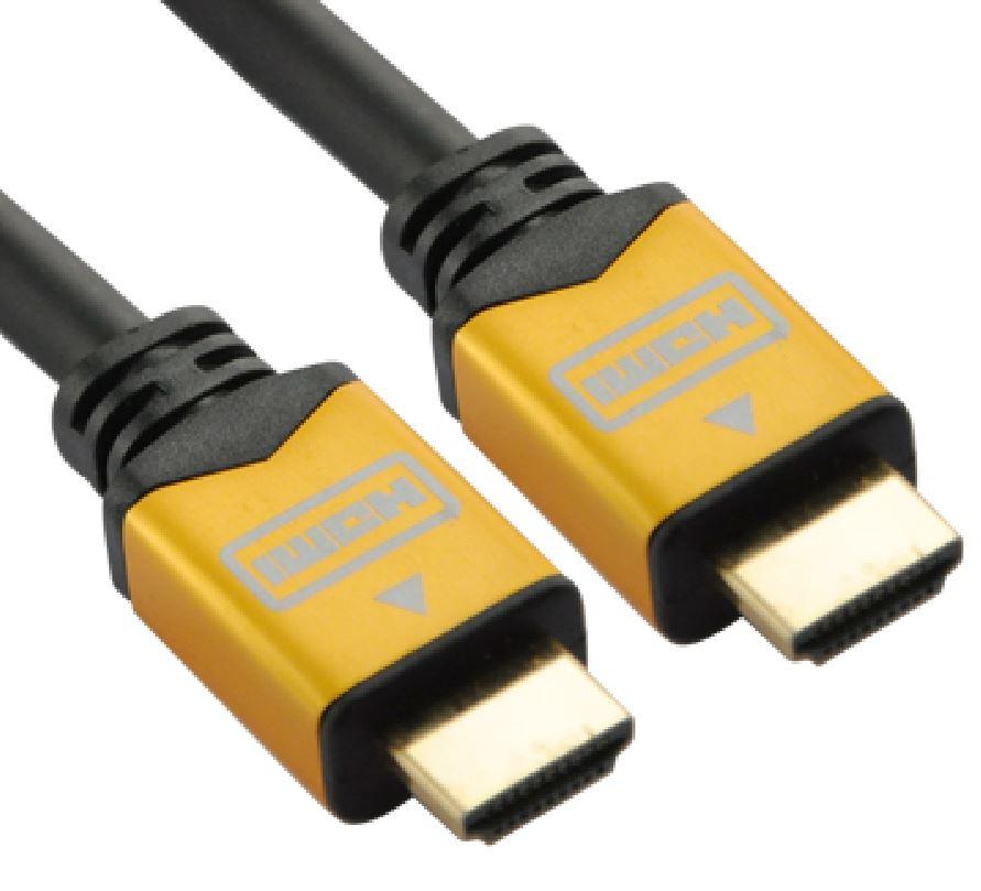 ASTROTEK Premium HDMI Cable 3m with 19 pins male to male connectors, featuring a gold plated finish and a durable PVC jacket.