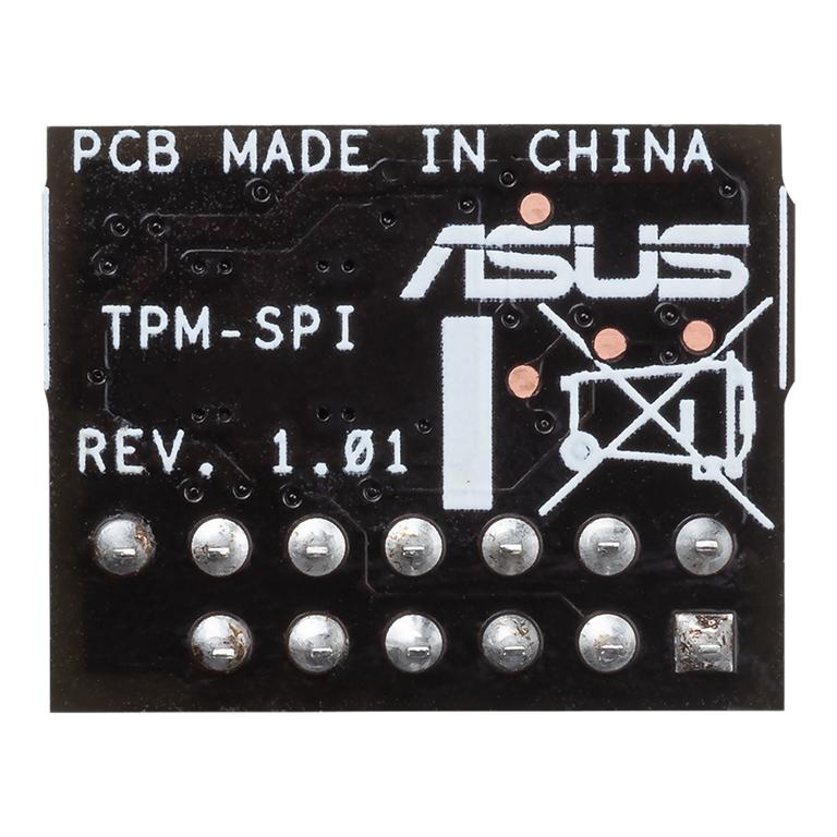 ASUS TPM-SPI TPM Chip with 14-1 pin configuration, designed for enhanced computer security.