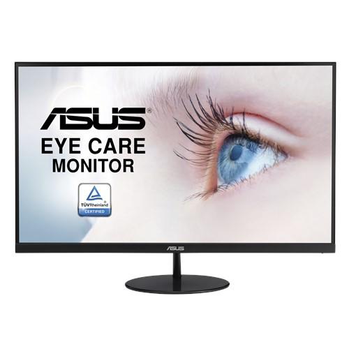 ASUS VL249HE 23.8-inch Eye Care Monitor with IPS display, showcasing its slim and frameless design.