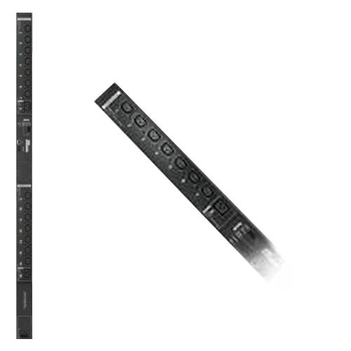 ATEN 16 Port 0U 16A Smart PDU with bank-level metering and multiple outlets, showcasing its compact design and LED display.