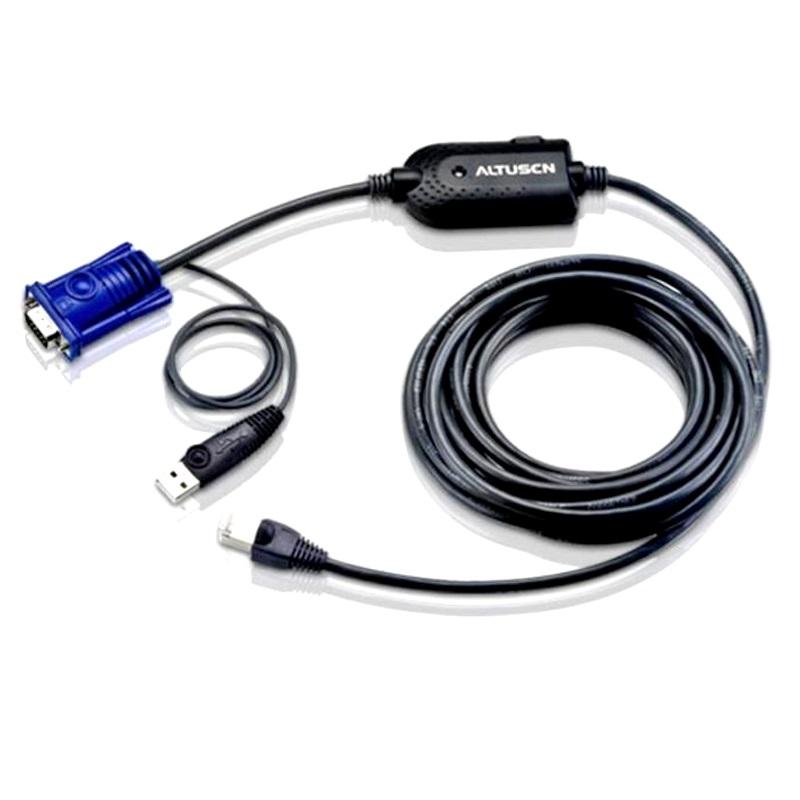 Aten KA7970 USB KVM Adapter Cable with 4.5M length, designed for KH and KL series KVM switches, showcasing its compact and lightweight design.