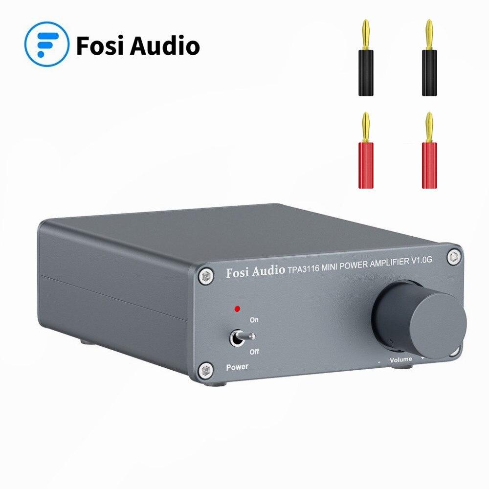 Compact Audio Power Amplifier 2 Channel Stereo Class D Mini Hi-Fi Professional with RCA input and sleek design.