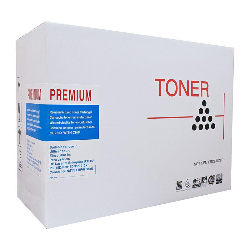 AUSTIC Laser Toner Cartridge CE255X #55X in black packaging, designed for high-quality printing.