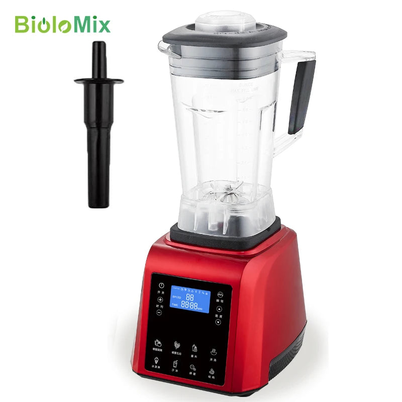 Automatic Digital Touchscreen 3HP Professional Blender with a 2L BPA-free container and touchscreen controls, showcasing its sleek design and stainless steel blades.