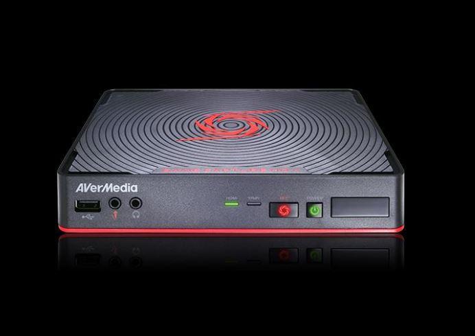 AVERMEDIA C285 Game Capture HD II device with HDMI and component inputs, designed for console gaming.