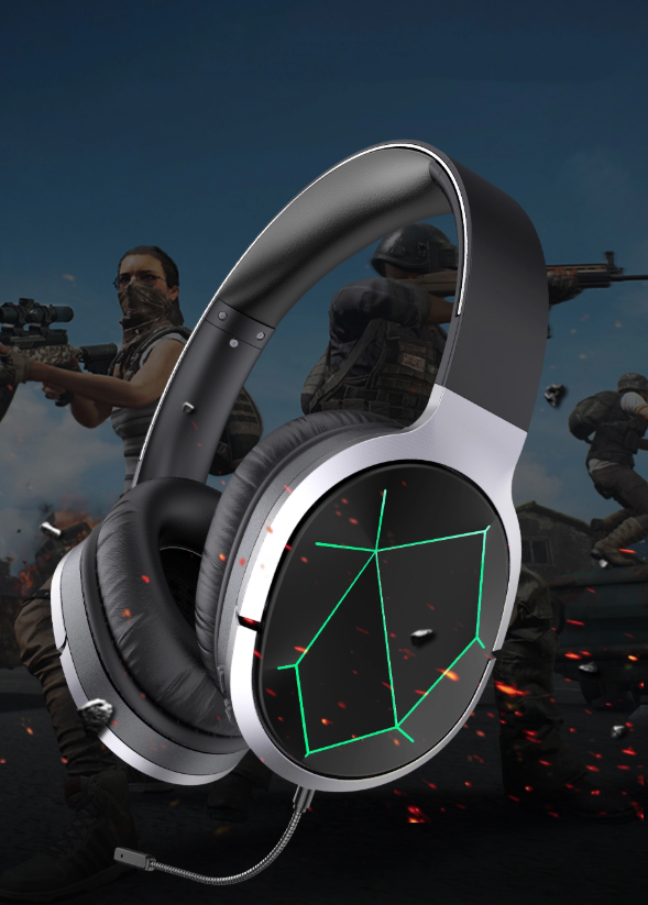 AWEI A799BL Foldable Gaming Wireless Headphone in black, showcasing its sleek design and over-ear cushions.