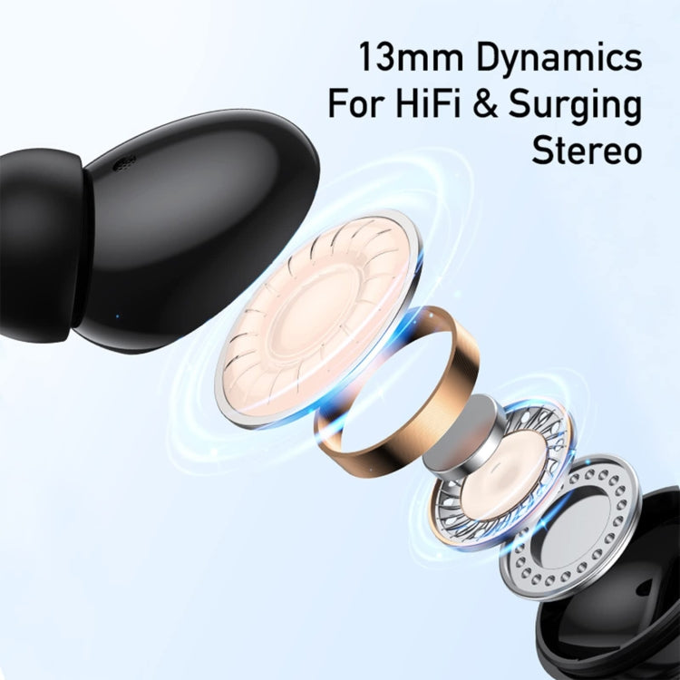 Awei T61 Noise Reduction Dual Mic TWS Bluetooth Earbuds in black, showcasing sleek design and advanced features.