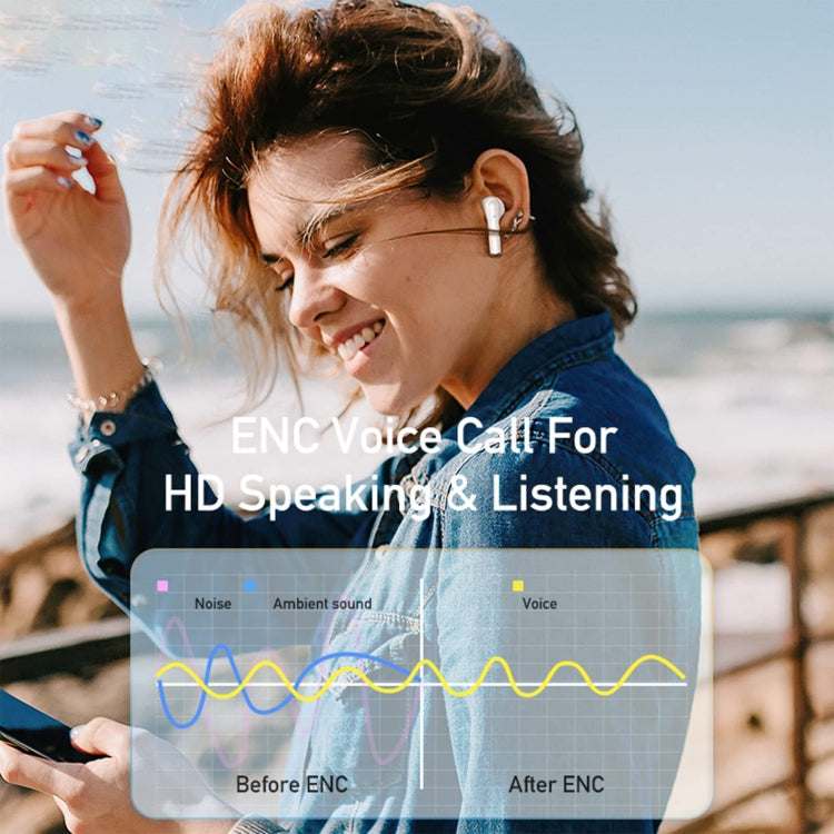 Awei T61 Noise Reduction Dual Mic TWS Bluetooth Earbuds in black, showcasing sleek design and advanced features.