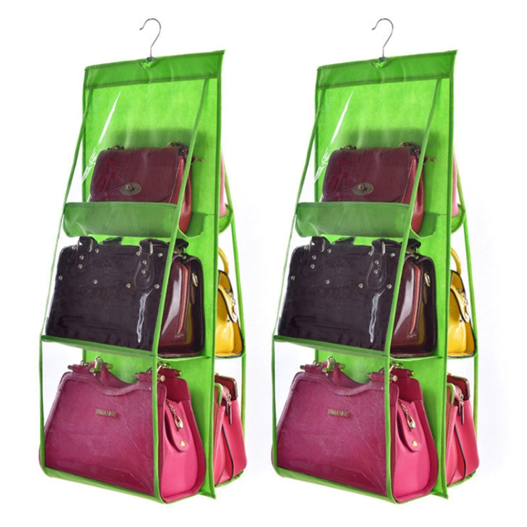B05005 Double Sided 6 Pocket Hanging Bag made of non-woven fabric, featuring six pockets for versatile storage solutions.