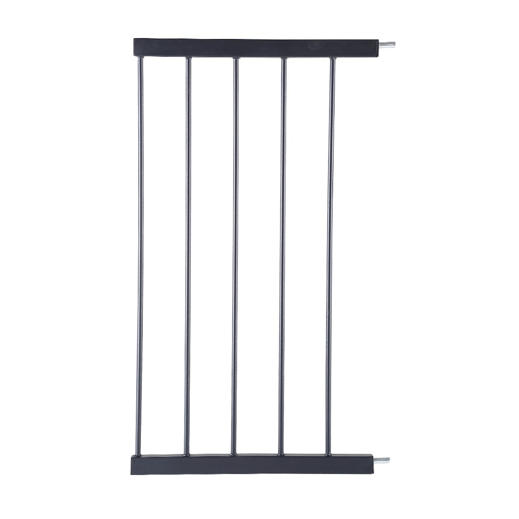 Black 45cm security gate extension panel for baby and pet safety.