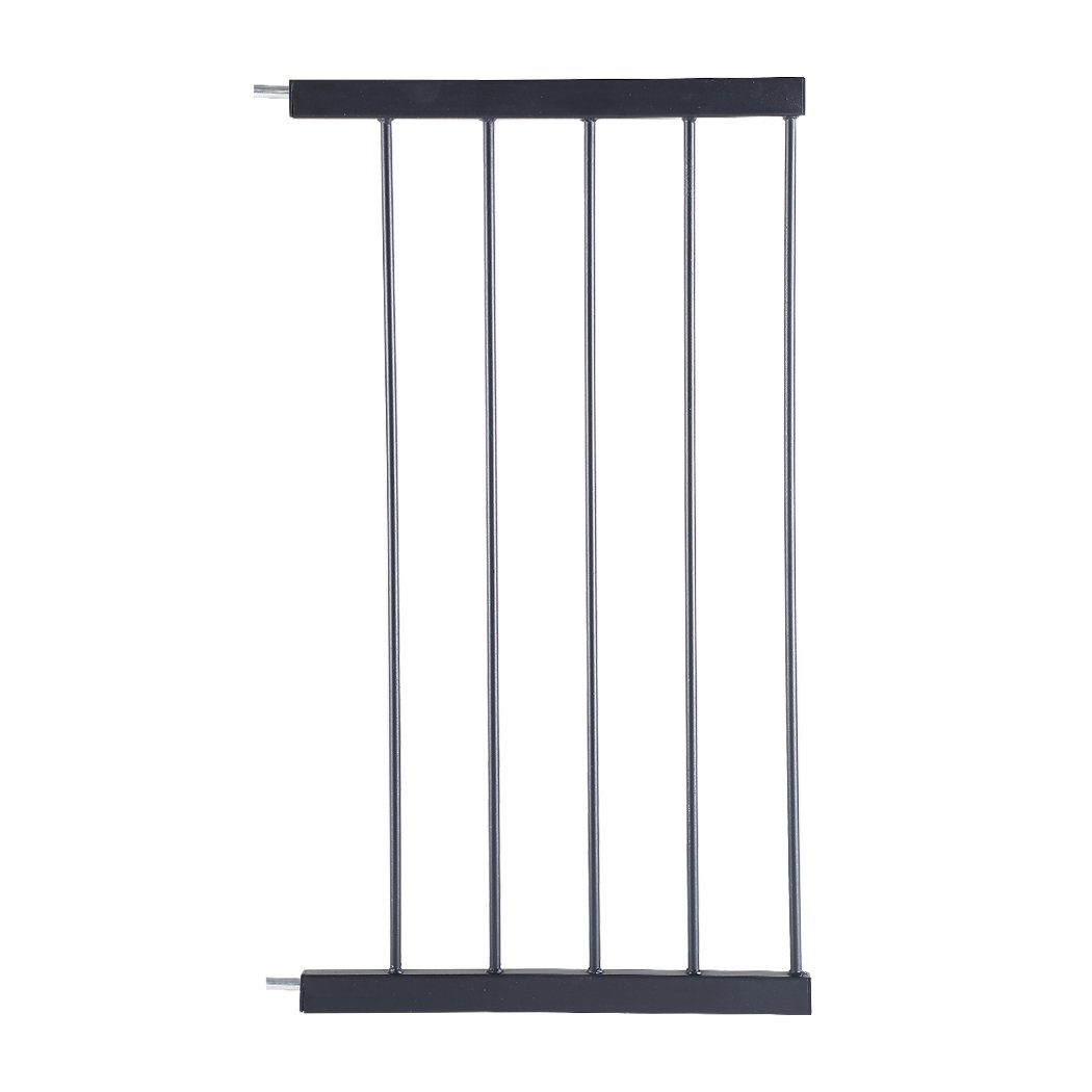 Black 45cm security gate extension panel for baby and pet safety.