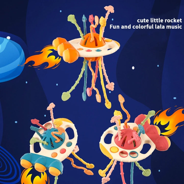 Colorful Baby Puzzle Fun Finger Pumping Toy designed for early teaching, featuring cartoon shapes and soft, safe material.