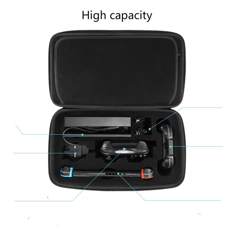 A protective hard carrying case for Nintendo Switch, featuring a durable exterior and soft lining, designed for travel and storage.