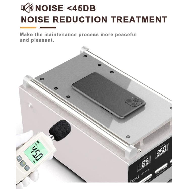 Baku BA-909D+ 750W 3 in 1 Hot Air Soldering Station with integrated hot air gun and soldering iron.