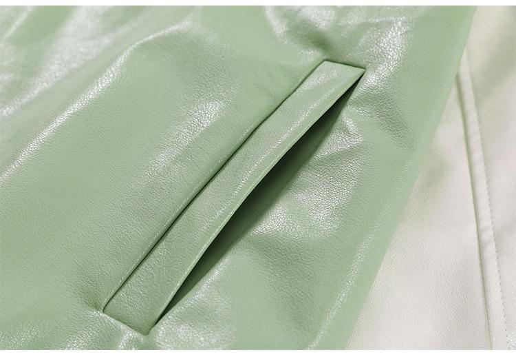 Men's retro baseball jacket featuring color block design and furry patches, perfect for autumn streetwear.