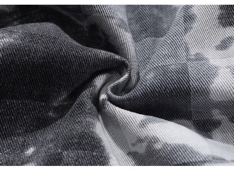 Men's tie dye checkerboard bomber jacket featuring a V-neck collar and ribbed cuffs, perfect for streetwear style.