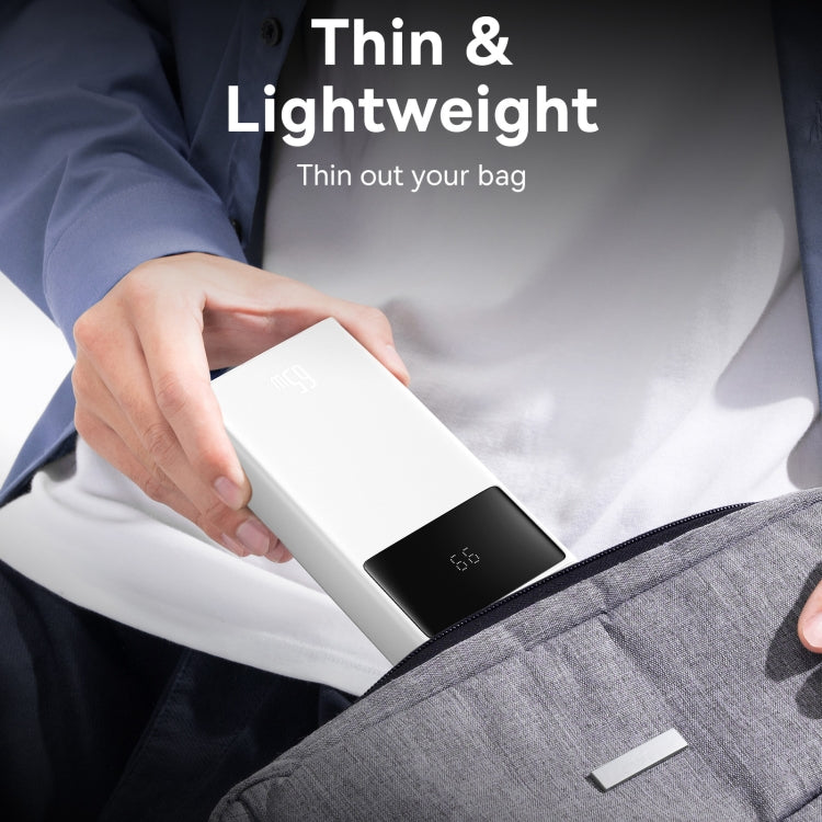 Baseus Star-Lord Digital Display Fast Charge Power Bank 30000mAh with multiple ports and digital display.